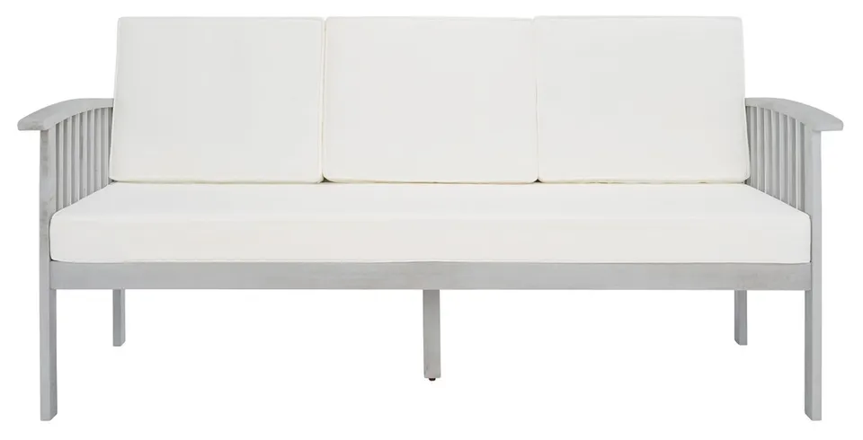 Finnick Outdoor Bench - Gray/Beige