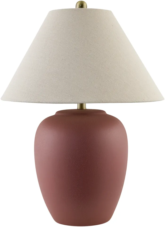 Bastille  Hand Painted 25"H x 18"W x 18"D Accent Table Lamp