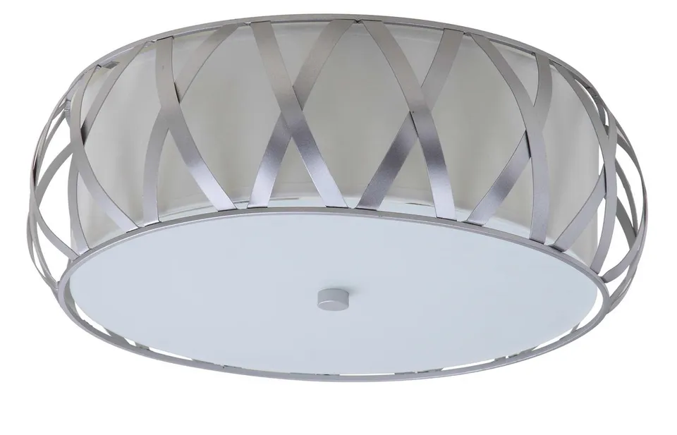Charing 2 Light 15.4-Inch Diameter Cross Flush Mount - Chrome