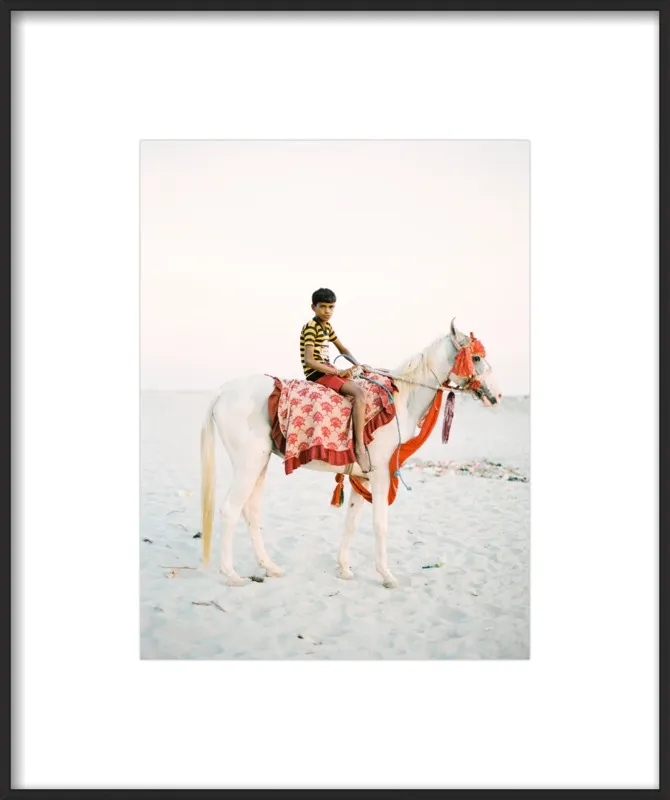 Boy on Horse by Andrew Jacona for Artfully Walls