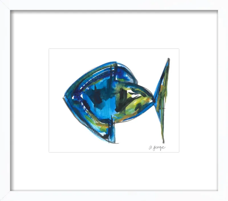 Asbtract Fish by Anthony George for Artfully Walls