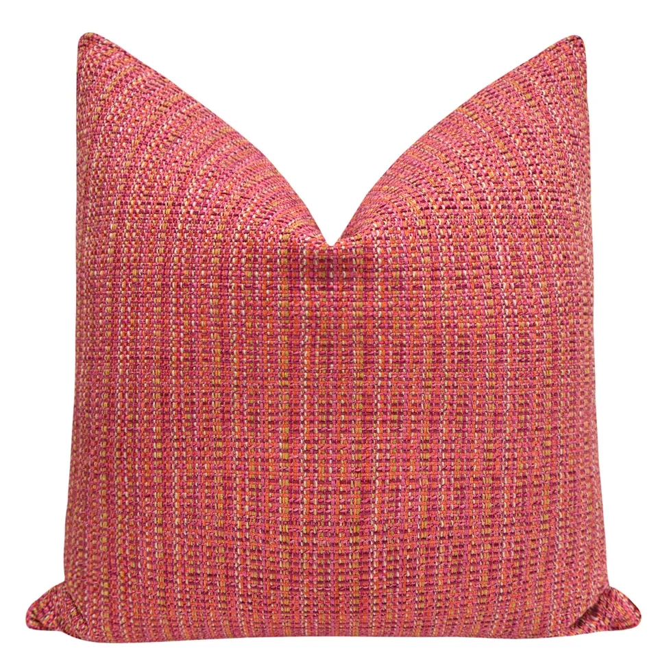 HEPBURN TWEED // ROSE & ORANGE - 20" X 30" QUEEN SHAM