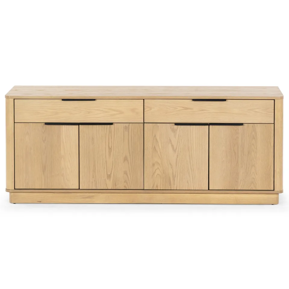 Gabrietta Wood Tv Stand - Natural/Black