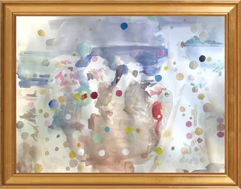 Beach scene (from memory)  by Hannah Dean for Artfully Walls