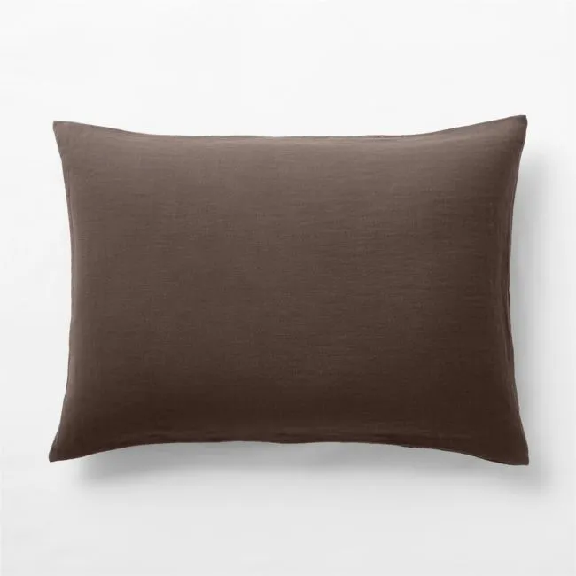 Supersoft Cacao Brown Organic Cotton Gauze Kids Pillow Sham