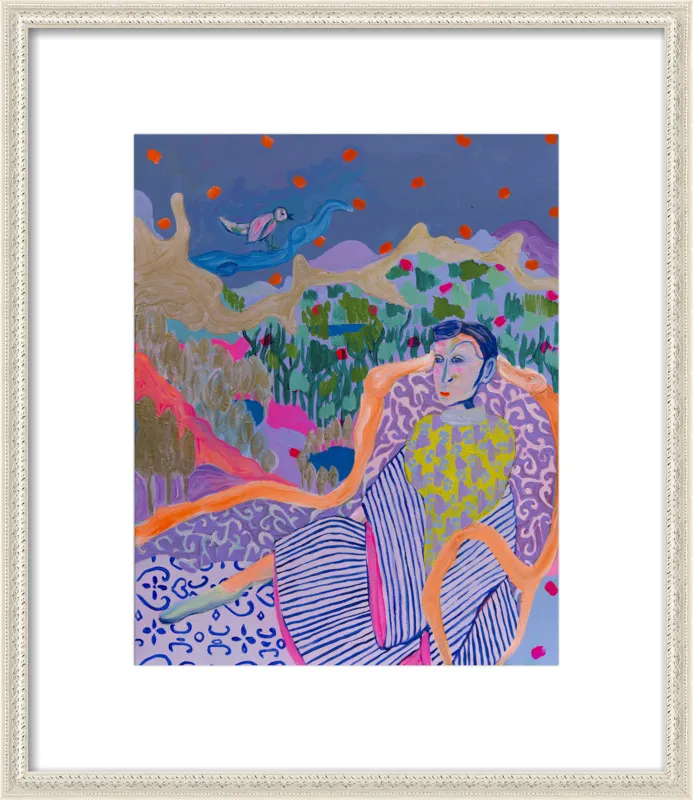 "The Nightingale" illustration by Davina Shefet for Artfully Walls