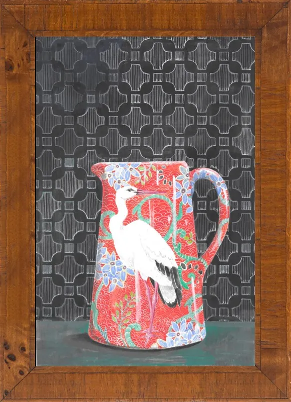 Red Vase by Miri Eshet for Artfully Walls