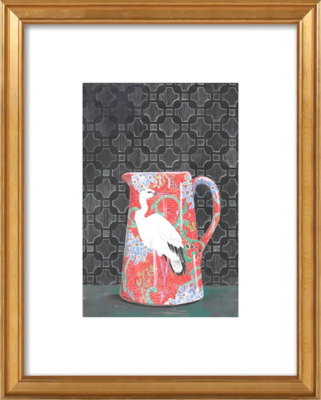 Red Vase by Miri Eshet for Artfully Walls