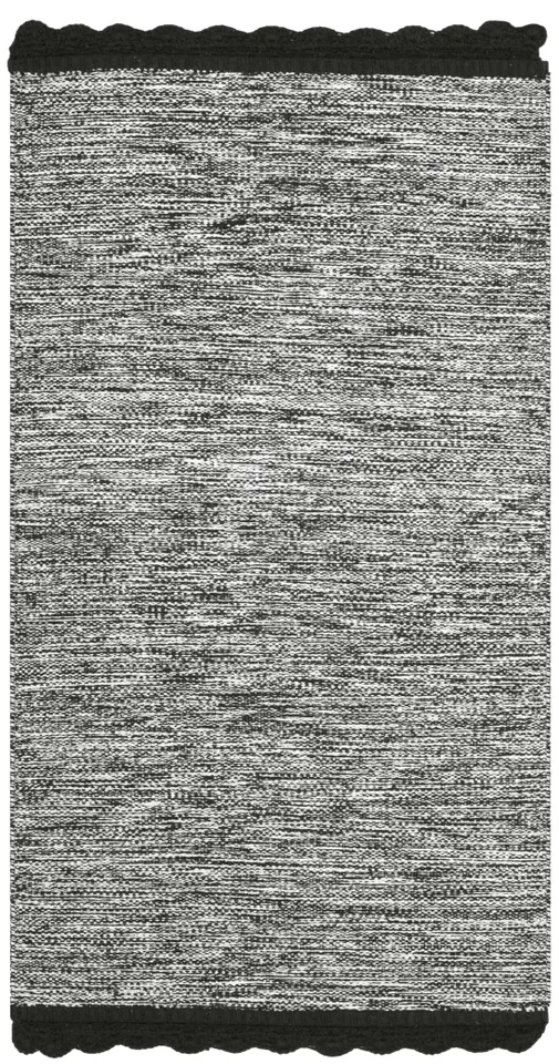 Arlo Home Hand Woven Area Rug, MTK615A, Black,  2' 3" X 7'