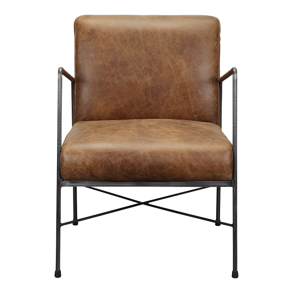 Dagwood Leather Armchair Open Road Brown