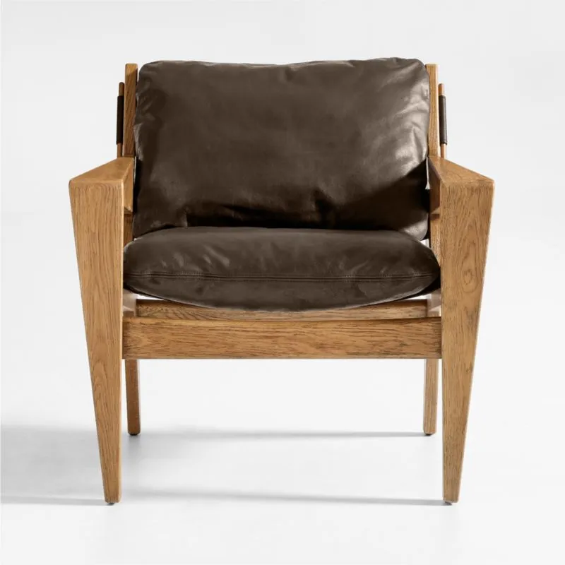 Trava Leather Accent Chair