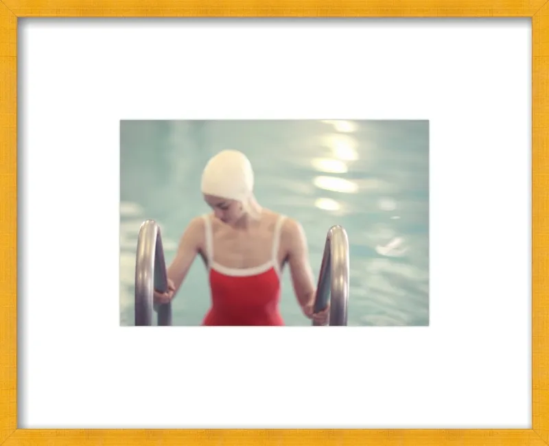 Swimmer in a Red Suit by Lucy Snowe for Artfully Walls