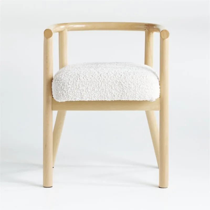 Set of 4 White Horse 21" Upholstered Play Chair