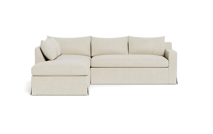 Sloan Slipcovered 3-Seat Left Bumper Sectional