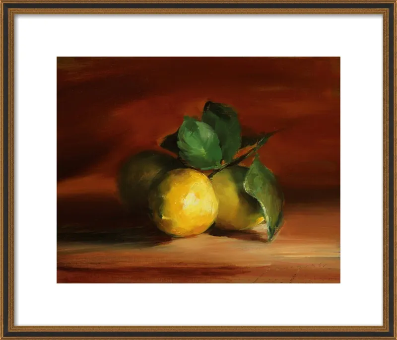 Lemons In Quiet Light by Georgesse Gomez for Artfully Walls