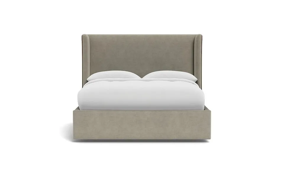 Graham Upholstered Bed with Contrast Piping and Storage Option