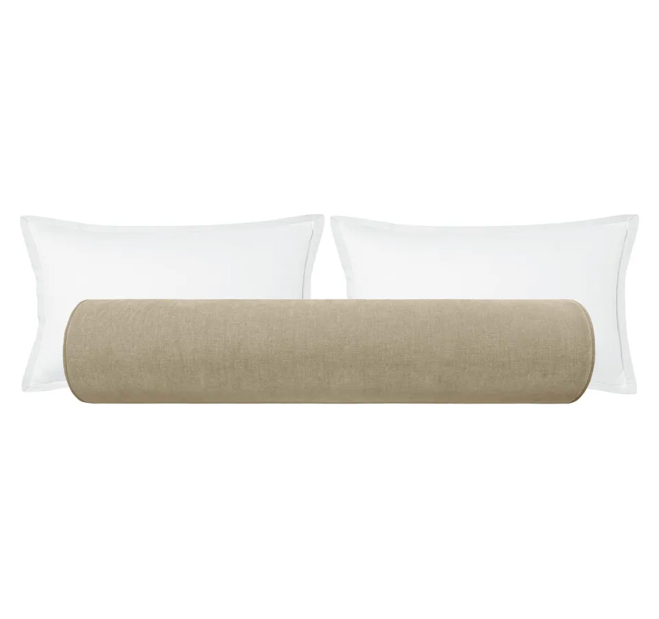 THE BOLSTER :: SIGNATURE CHENILLE // STONE - SWATCH 4" X 4"