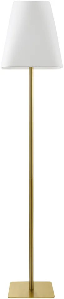 Pique  Plated 66"H x 14"W x 14"D Accent Floor Lamp