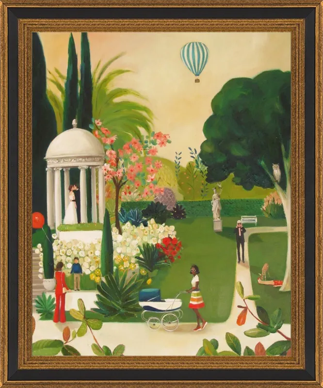 A Fainting in the Botanical Gardens by Janet Hill for Artfully Walls