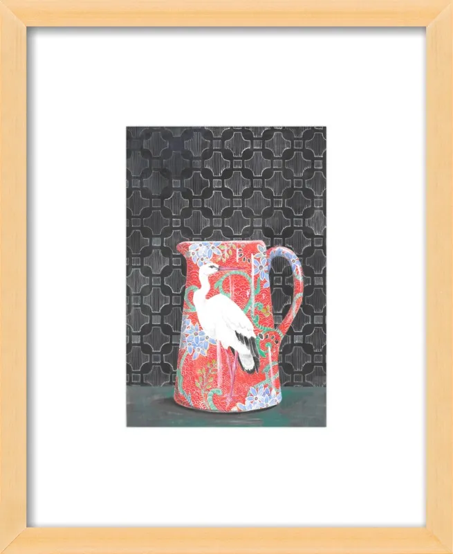 Red Vase by Miri Eshet for Artfully Walls