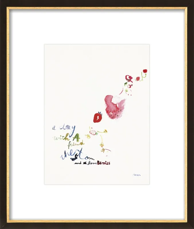 Strawberry Summer Storm by META WRABER for Artfully Walls