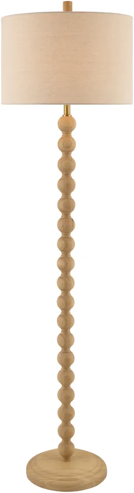 Lubao  Hand Painted 62"H x 16"W x 16"D Accent Floor Lamp