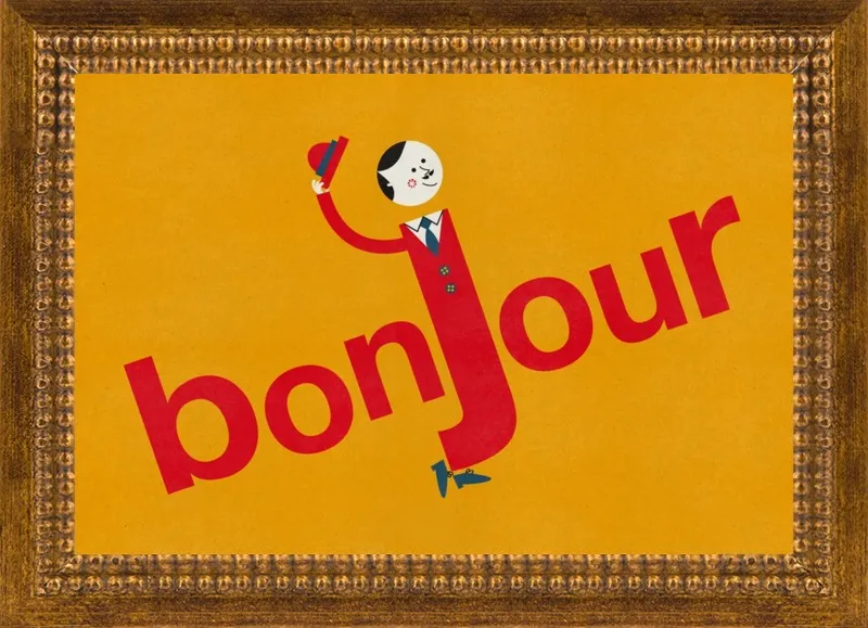 Bonjour by Blanca Gómez for Artfully Walls
