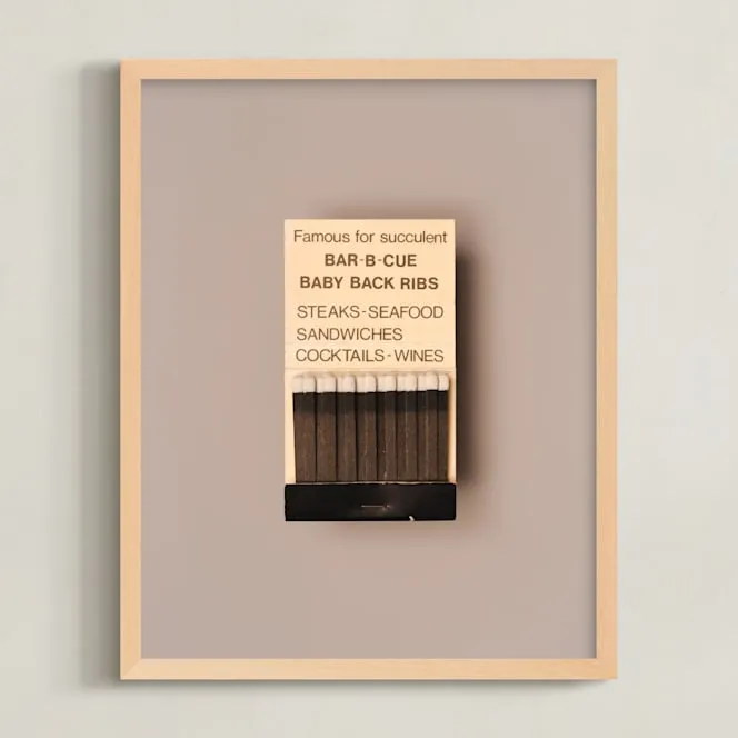 Famous Food Black Limited Edition Fine Art Print