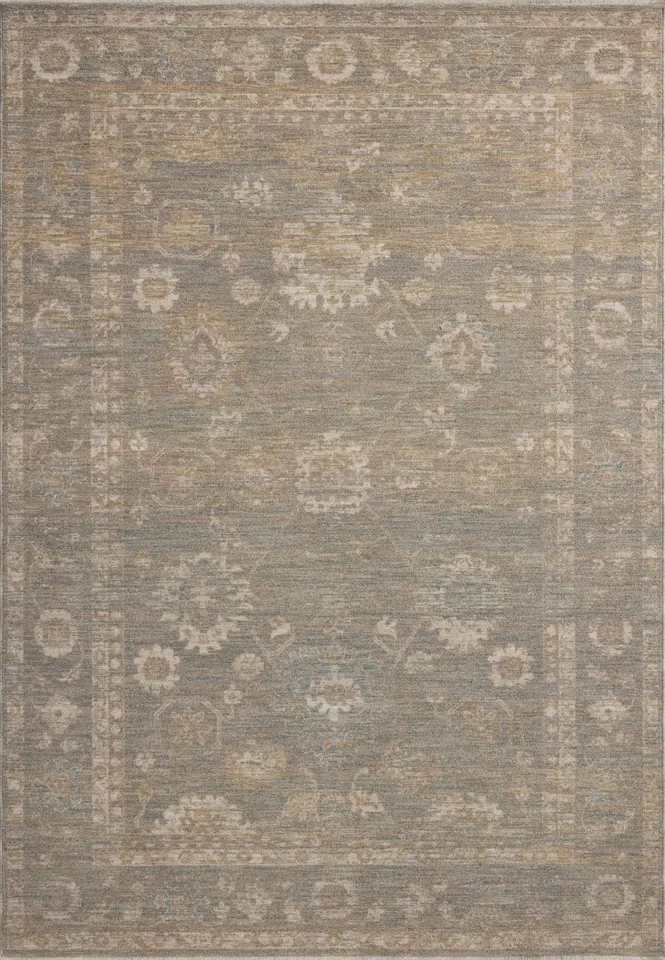 Chris Loves Julia x Loloi Louisa Lagoon / Ivory 2'-7" x 8'-0"
