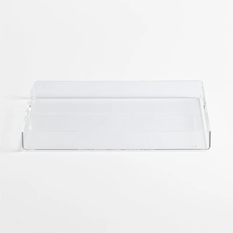 Large Acrylic Decorative Tray 18"x14" Rectangle