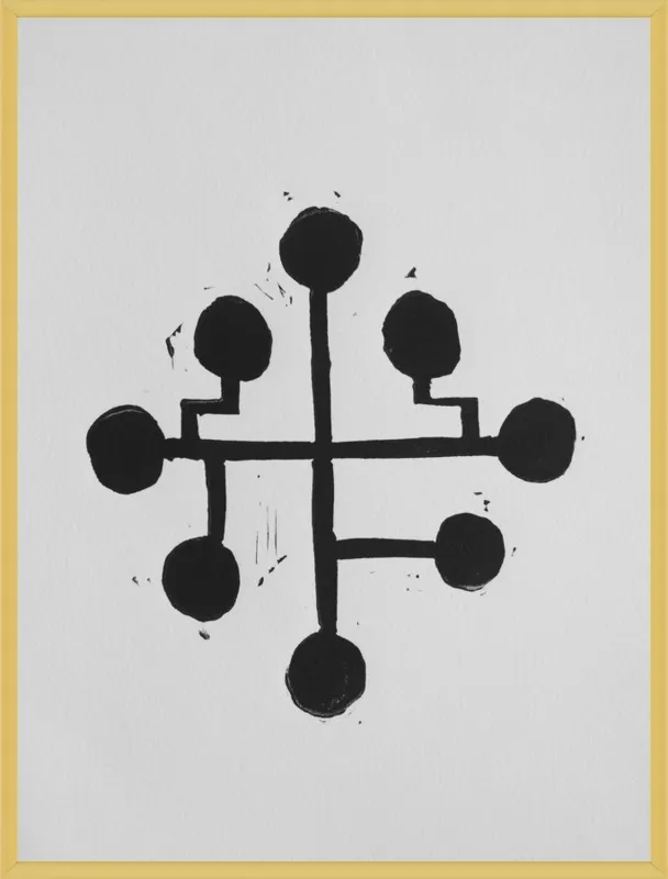 Geometric Midcentury Atomic Print by Stacy Rajab for Artfully Walls