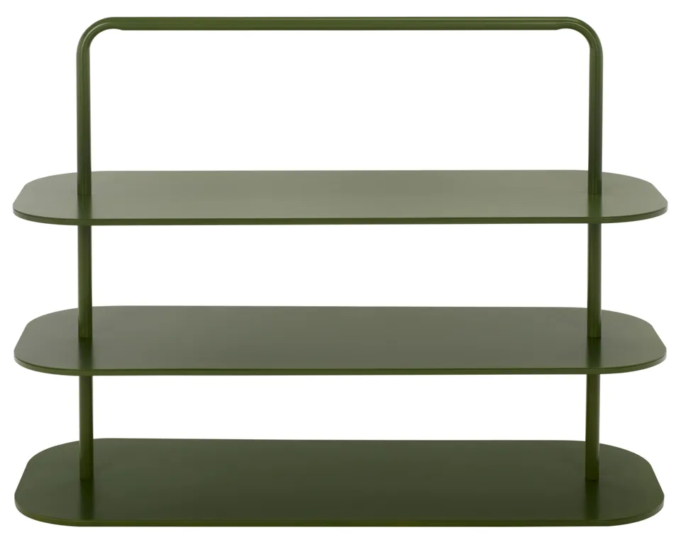 Jordan 3 Tier Metal Shoe Rack - Green