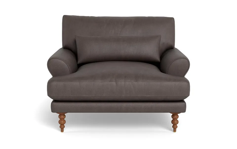 Maxwell Leather Accent Chair by Apartment Therapy