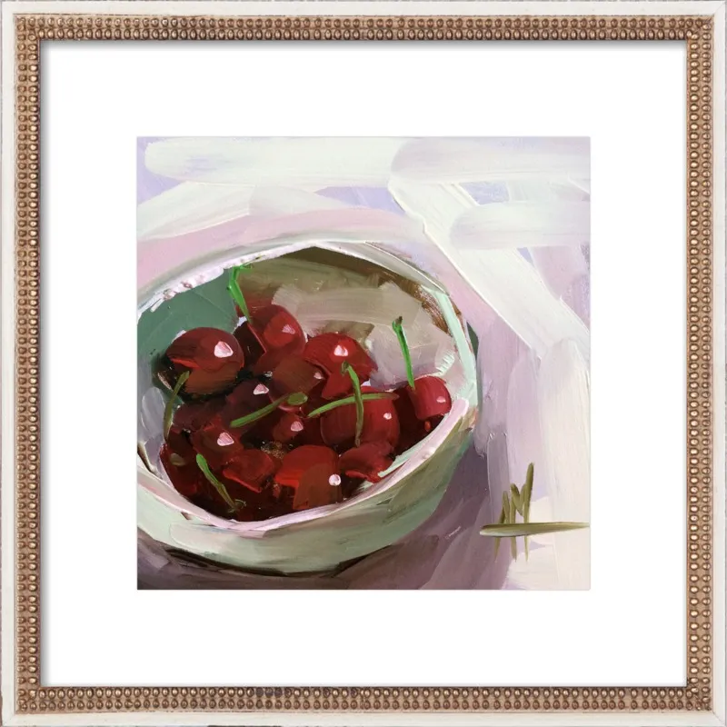 bowl of cherries no. 7 by Angela Moulton for Artfully Walls
