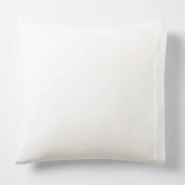 Organic Cotton Gauze Crisp White Euro Bed Pillow Sham