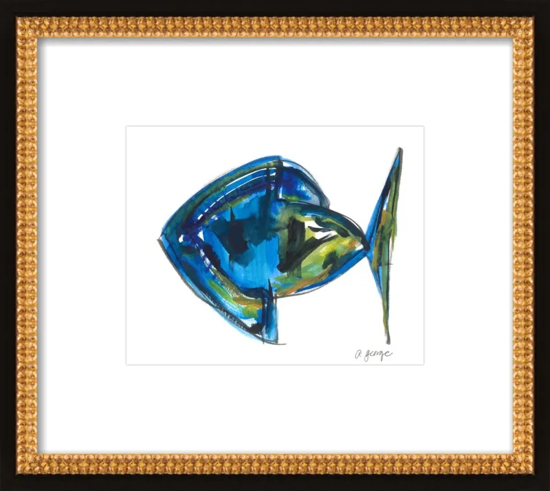 Asbtract Fish by Anthony George for Artfully Walls