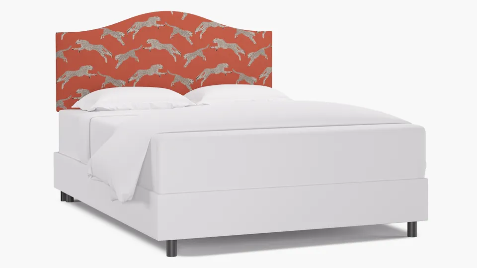 Camelback Headboard, Henna Cheetah, Queen
