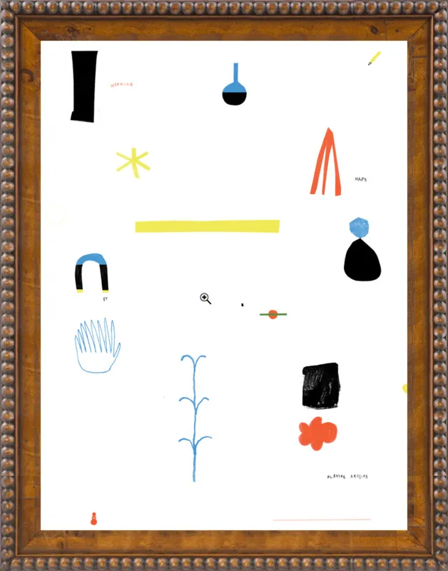 Working hard by playing around  by Agata Królak for Artfully Walls