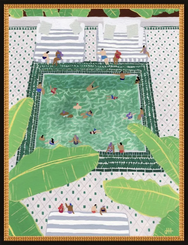 Green Riad by Joanne Ho for Artfully Walls