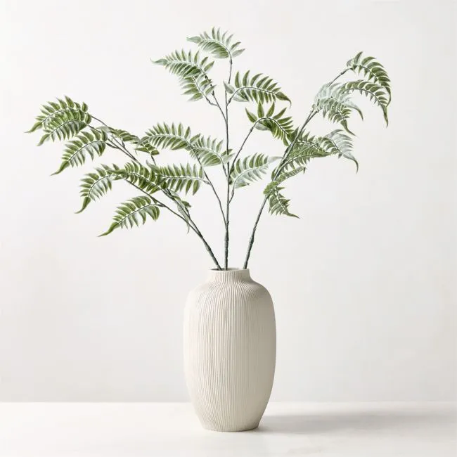 Faux Fern Dark Green Holiday Stem Set of 3