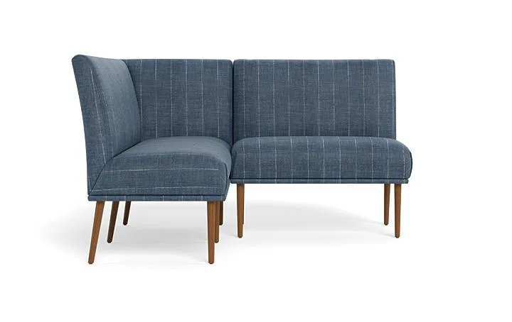 Dorian Upholstered Petite Left Banquette with Tufting Option