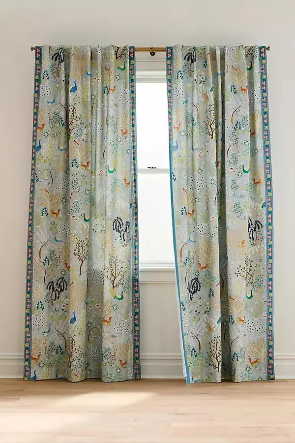 Jodie Scenic Woven Cotton Curtain