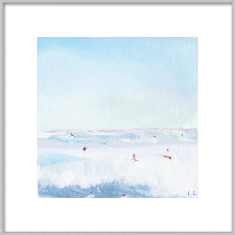 Soft Blue Surf  by Caroline Chriss  for Artfully Walls