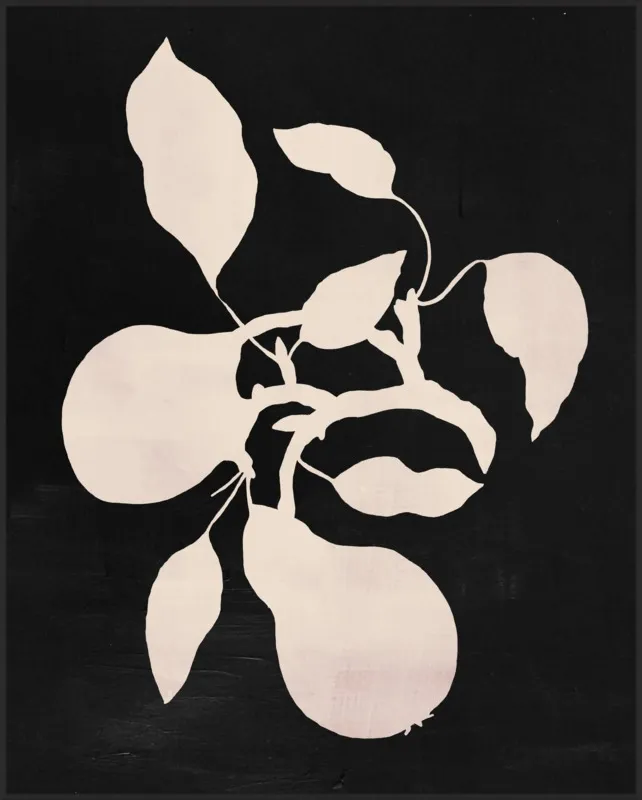 pears black and white by Ruti Shaashua for Artfully Walls