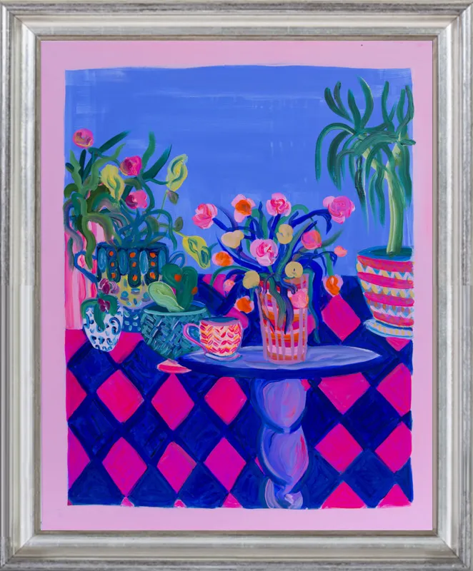 Pots and Plants painting by Davina Shefet for Artfully Walls