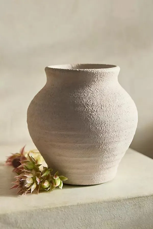 Raven Terracotta Vase