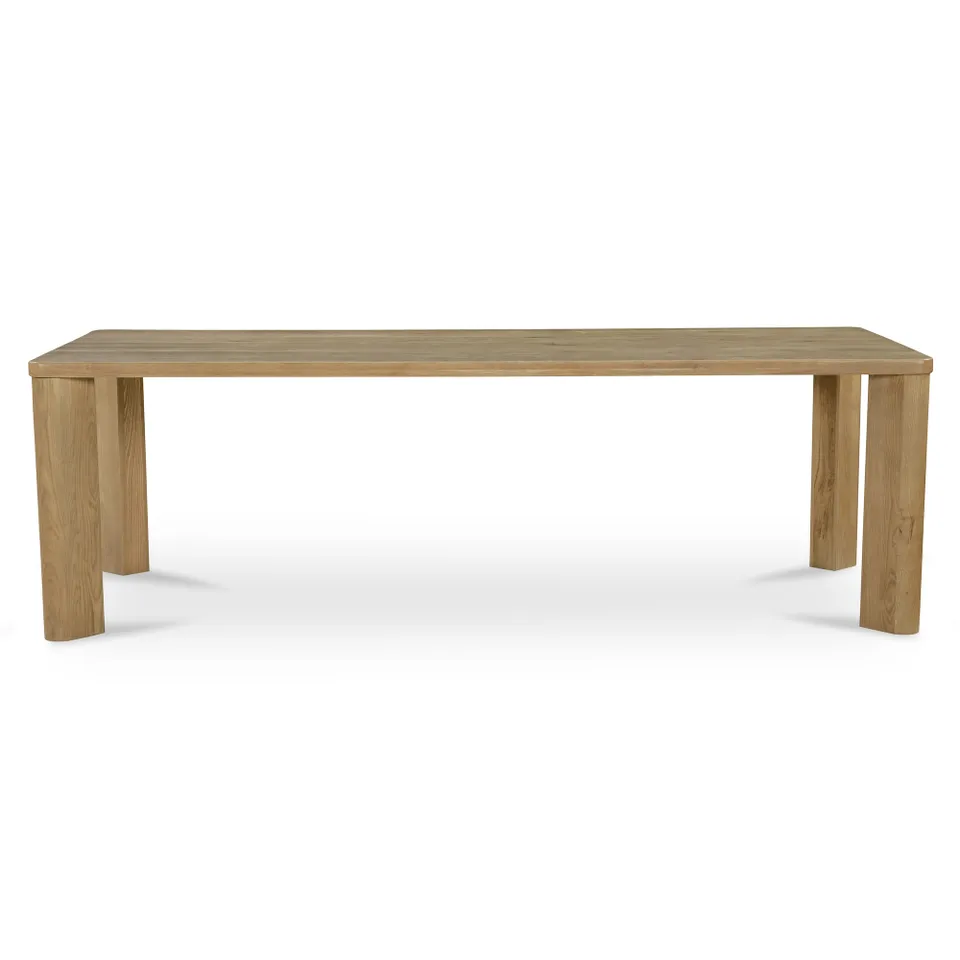 Segment Dining Table Wood Large Heritage Brown