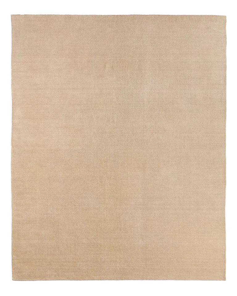 Selvith PRW10 Handwoven Solid Ivory Area Rug (6'X9')