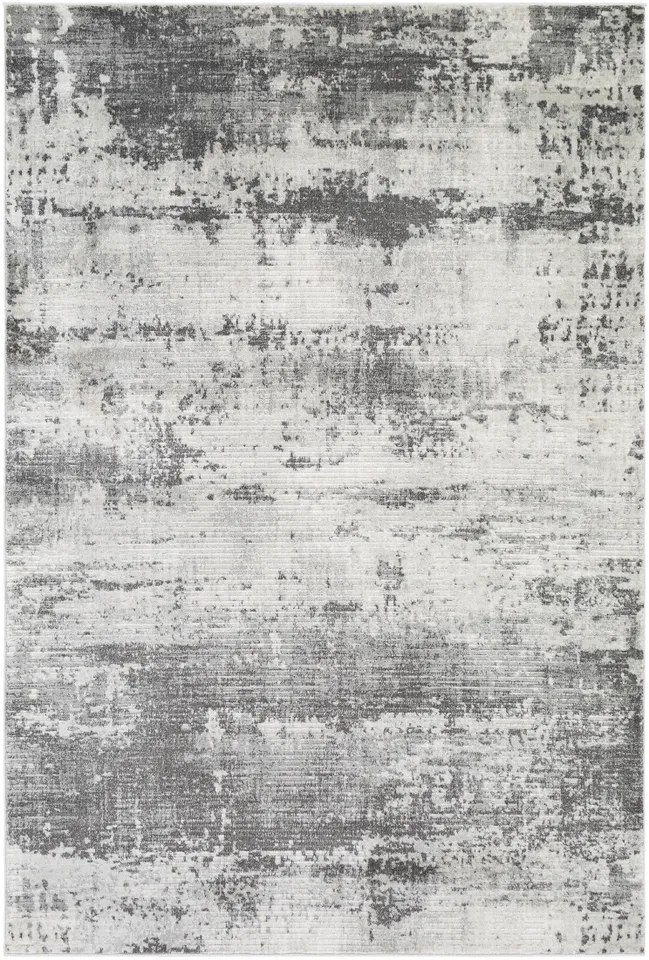 Indigo Gray Indoor 6'4" x 9' Machine Woven Rug