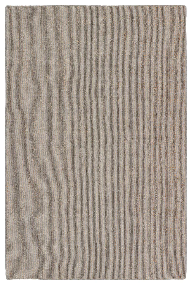 Latona Handmade Striped Gray/ Brown Area Rug (18"X18")